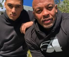 Clara Moroni ex-boyfriend Dr. Dre with his son Truice Young.